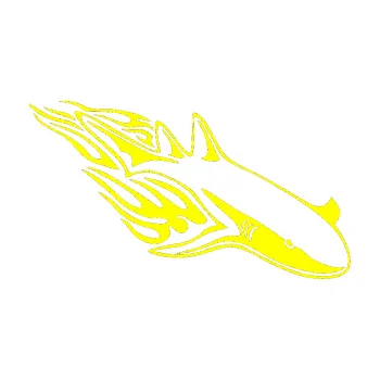 Samolepicí dekorace na vozidlo Animal flames 048 pravá žralok (05 - žlutá citron) SAMOLEPKA NA AUTO, NÁLEPKA, FÓLIE, POLEP, TUNING, VLASTNÍ TEXT, TISK, AUTOSAMOLEPKY.cz, POLEPY, OBRÁZEK, LOGO, 3D STICKERS