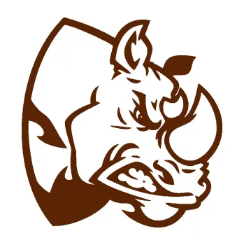 Samolepící dekorace Nosorožec 001 pravá (15 - hnědá) SAMOLEPKA NA AUTO, NÁLEPKA, FÓLIE, POLEP, TUNING, VLASTNÍ TEXT, TISK, AUTOSAMOLEPKY.cz, POLEPY, OBRÁZEK, LOGO, 3D STICKERS