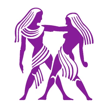 Samolepící dekorace SAMOLEPKA Blíženci 004 levá (14 - fialová) NA AUTO, NÁLEPKA, FÓLIE, POLEP, TUNING, VLASTNÍ TEXT, TISK, AUTOSAMOLEPKY.cz, POLEPY, OBRÁZEK, LOGO, SAMOLEPKY