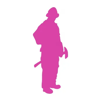 Samolepící dekorace Hasič 001 pravá (16 - růžová) SAMOLEPKA NA AUTO, NÁLEPKA, FÓLIE, POLEP, TUNING, VLASTNÍ TEXT, TISK, AUTOSAMOLEPKY.cz, POLEPY, OBRÁZEK, LOGO, 3D STICKERS