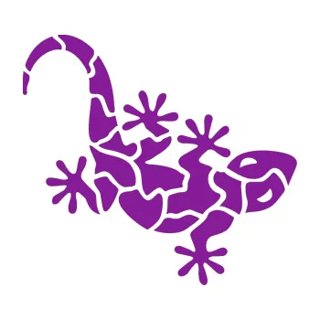 Samolepící dekorace SAMOLEPKA Ještěrka 015 pravá (14 - fialová) NA AUTO, NÁLEPKA, FÓLIE, POLEP, TUNING, VLASTNÍ TEXT, TISK, AUTOSAMOLEPKY.cz, POLEPY, OBRÁZEK, LOGO, SAMOLEPKY