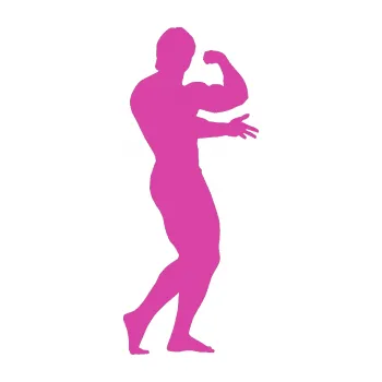 Polep vozidla Kulturista 001 pravá (16 - růžová) SAMOLEPKA NA AUTO, NÁLEPKA, FÓLIE, POLEP, TUNING, VLASTNÍ TEXT, TISK, AUTOSAMOLEPKY.cz, POLEPY, OBRÁZEK, LOGO, 3D STICKERS