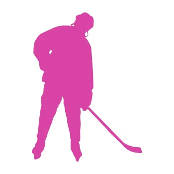 Samolepicí dekorace na vozidlo Hokejista 024 pravá (16 - růžová) SAMOLEPKA NA AUTO, NÁLEPKA, FÓLIE, POLEP, TUNING, VLASTNÍ TEXT, TISK, AUTOSAMOLEPKY.cz, POLEPY, OBRÁZEK, LOGO, 3D STICKERS