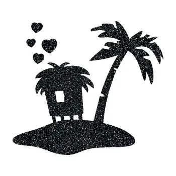 Samolepící dekorace Ostrov 001 pravá (85 - Ultra Metalic černá) SAMOLEPKA NA AUTO, NÁLEPKA, FÓLIE, POLEP, TUNING, VLASTNÍ TEXT, TISK, AUTOSAMOLEPKY.cz, POLEPY, OBRÁZEK, LOGO, 3D STICKERS