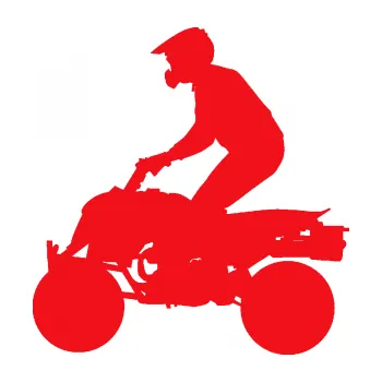 Samolepící dekorace SAMOLEPKA Čtyřkolka 004 levá (10 - červená) NA AUTO, NÁLEPKA, FÓLIE, POLEP, TUNING, VLASTNÍ TEXT, TISK, AUTOSAMOLEPKY.cz, POLEPY, OBRÁZEK, LOGO, SAMOLEPKY