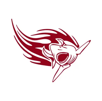 Samolepicí dekorace na vozidlo Animal flames 046 pravá žralok (07 - bordó vínová) SAMOLEPKA NA AUTO, NÁLEPKA, FÓLIE, POLEP, TUNING, VLASTNÍ TEXT, TISK, AUTOSAMOLEPKY.cz, POLEPY, OBRÁZEK, LOGO, 3D STICKERS