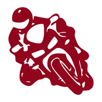 Samolepící dekorace Motorkář 013 levá (07 - bordó vínová) SAMOLEPKA NA AUTO, NÁLEPKA, FÓLIE, POLEP, TUNING, VLASTNÍ TEXT, TISK, AUTOSAMOLEPKY.cz, POLEPY, OBRÁZEK, LOGO, 3D STICKERS