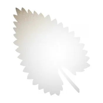 Samolepící dekorace List 001 levá (82 - odrazková reflexní bílá) SAMOLEPKA NA AUTO, NÁLEPKA, FÓLIE, POLEP, TUNING, VLASTNÍ TEXT, TISK, AUTOSAMOLEPKY.cz, POLEPY, OBRÁZEK, LOGO, 3D STICKERS