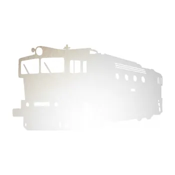 Polep vozidla SAMOLEPKA Lokomotiva 001 levá (82 - odrazková reflexní bílá) NA AUTO, NÁLEPKA, FÓLIE, POLEP, TUNING, VLASTNÍ TEXT, TISK, AUTOSAMOLEPKY.cz, POLEPY, OBRÁZEK, LOGO, SAMOLEPKY