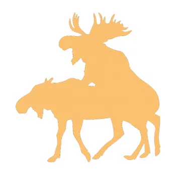 Samolepící dekorace Losí láska 001 levá (08 - béžová) SAMOLEPKA NA AUTO, NÁLEPKA, FÓLIE, POLEP, TUNING, VLASTNÍ TEXT, TISK, AUTOSAMOLEPKY.cz, POLEPY, OBRÁZEK, LOGO, 3D STICKERS