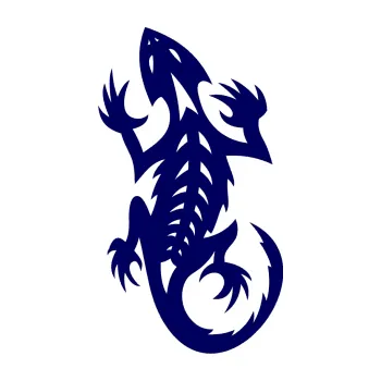 Samolepící dekorace SAMOLEPKA Ještěrka 014 levá (23 - tmavě modrá) NA AUTO, NÁLEPKA, FÓLIE, POLEP, TUNING, VLASTNÍ TEXT, TISK, AUTOSAMOLEPKY.cz, POLEPY, OBRÁZEK, LOGO, SAMOLEPKY