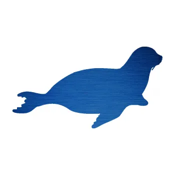 Samolepící dekorace SAMOLEPKA Lachtan 001 pravá (65 - škrábaný kov modrý) NA AUTO, NÁLEPKA, FÓLIE, POLEP, TUNING, VLASTNÍ TEXT, TISK, AUTOSAMOLEPKY.cz, POLEPY, OBRÁZEK, LOGO, SAMOLEPKY