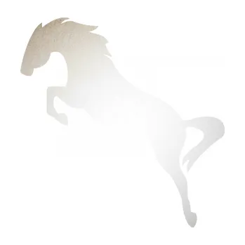 Samolepící dekorace SAMOLEPKA Kůň 072 levá skok (82 - odrazková reflexní bílá) NA AUTO, NÁLEPKA, FÓLIE, POLEP, TUNING, VLASTNÍ TEXT, TISK, AUTOSAMOLEPKY.cz, POLEPY, OBRÁZEK, LOGO, SAMOLEPKY