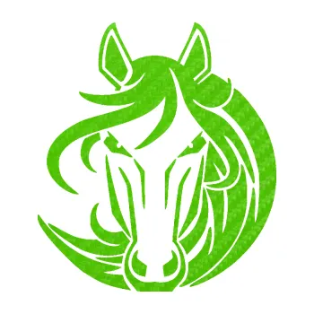 Samolepící dekorace SAMOLEPKA Kůň 043 pravá (58 - 3D karbon zelený kawasaki) NA AUTO, NÁLEPKA, FÓLIE, POLEP, TUNING, VLASTNÍ TEXT, TISK, AUTOSAMOLEPKY.cz, POLEPY, OBRÁZEK, LOGO, SAMOLEPKY