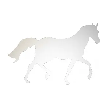 Samolepící dekorace Kůň 003 pravá (82 - odrazková reflexní bílá) SAMOLEPKA NA AUTO, NÁLEPKA, FÓLIE, POLEP, TUNING, VLASTNÍ TEXT, TISK, AUTOSAMOLEPKY.cz, POLEPY, OBRÁZEK, LOGO, 3D STICKERS