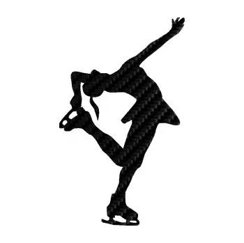 Polep vozidla Krasobruslení 001 pravá krasobruslařka (50 - 3D karbon černý) SAMOLEPKA NA AUTO, NÁLEPKA, FÓLIE, POLEP, TUNING, VLASTNÍ TEXT, TISK, AUTOSAMOLEPKY.cz, POLEPY, OBRÁZEK, LOGO, 3D STICKERS