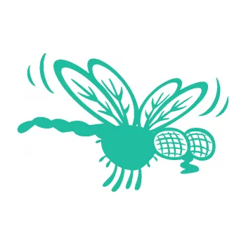 Samolepící dekorace SAMOLEPKA Moucha 003 pravá (25 - tyrkysová) NA AUTO, NÁLEPKA, FÓLIE, POLEP, TUNING, VLASTNÍ TEXT, TISK, AUTOSAMOLEPKY.cz, POLEPY, OBRÁZEK, LOGO, SAMOLEPKY