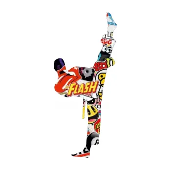 Polep vozidla Karate 005 pravá (83 - Sticker bomb) SAMOLEPKA NA AUTO, NÁLEPKA, FÓLIE, POLEP, TUNING, VLASTNÍ TEXT, TISK, AUTOSAMOLEPKY.cz, POLEPY, OBRÁZEK, LOGO, 3D STICKERS