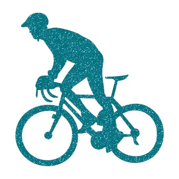 Polep vozidla SAMOLEPKA Cyklista 003 levá (92 - Ultra Metalic tyrkysová) NA AUTO, NÁLEPKA, FÓLIE, POLEP, TUNING, VLASTNÍ TEXT, TISK, AUTOSAMOLEPKY.cz, POLEPY, OBRÁZEK, LOGO, SAMOLEPKY