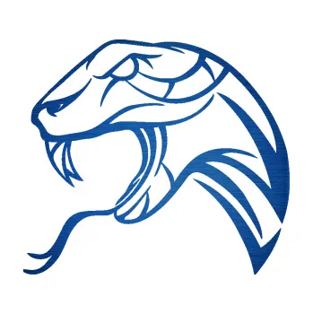 Samolepící dekorace SAMOLEPKA Cobra 002 levá (65 - škrábaný kov modrý) NA AUTO, NÁLEPKA, FÓLIE, POLEP, TUNING, VLASTNÍ TEXT, TISK, AUTOSAMOLEPKY.cz, POLEPY, OBRÁZEK, LOGO, SAMOLEPKY