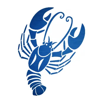 Samolepící dekorace SAMOLEPKA Rak 005 pravá (65 - škrábaný kov modrý) NA AUTO, NÁLEPKA, FÓLIE, POLEP, TUNING, VLASTNÍ TEXT, TISK, AUTOSAMOLEPKY.cz, POLEPY, OBRÁZEK, LOGO, SAMOLEPKY