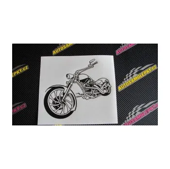 Samolepící dekorace SAMOLEPKA Motorka chopper 002 levá (10 - červená) NA AUTO, NÁLEPKA, FÓLIE, POLEP, TUNING, VLASTNÍ TEXT, TISK, AUTOSAMOLEPKY.cz, POLEPY, OBRÁZEK, LOGO, SAMOLEPKY