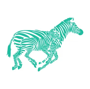 Samolepící dekorace Interiér 020 pravá zebry (25 - tyrkysová) SAMOLEPKA NA AUTO, NÁLEPKA, FÓLIE, POLEP, TUNING, VLASTNÍ TEXT, TISK, AUTOSAMOLEPKY.cz, POLEPY, OBRÁZEK, LOGO, 3D STICKERS