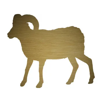 Samolepící dekorace Kozel 004 levá (64 - škrábaný kov zlatý) SAMOLEPKA NA AUTO, NÁLEPKA, FÓLIE, POLEP, TUNING, VLASTNÍ TEXT, TISK, AUTOSAMOLEPKY.cz, POLEPY, OBRÁZEK, LOGO, 3D STICKERS