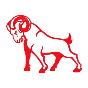 Samolepící dekorace Kozel 002 levá (10 - červená) SAMOLEPKA NA AUTO, NÁLEPKA, FÓLIE, POLEP, TUNING, VLASTNÍ TEXT, TISK, AUTOSAMOLEPKY.cz, POLEPY, OBRÁZEK, LOGO, 3D STICKERS