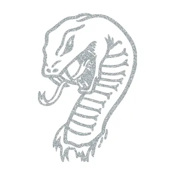 Samolepící dekorace Cobra levá (91 - Ultra Metalic stříbrná metalíza) SAMOLEPKA NA AUTO, NÁLEPKA, FÓLIE, POLEP, TUNING, VLASTNÍ TEXT, TISK, AUTOSAMOLEPKY.cz, POLEPY, OBRÁZEK, LOGO, 3D STICKERS