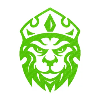 Samolepící dekorace SAMOLEPKA Lev hlava s korunou 001 (58 - 3D karbon zelený kawasaki) NA AUTO, NÁLEPKA, FÓLIE, POLEP, TUNING, VLASTNÍ TEXT, TISK, AUTOSAMOLEPKY.cz, POLEPY, OBRÁZEK, LOGO, SAMOLEPKY