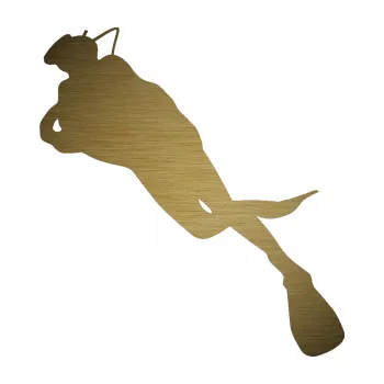 Polep vozidla SAMOLEPKA Potápěč 008 levá (64 - škrábaný kov zlatý) NA AUTO, NÁLEPKA, FÓLIE, POLEP, TUNING, VLASTNÍ TEXT, TISK, AUTOSAMOLEPKY.cz, POLEPY, OBRÁZEK, LOGO, SAMOLEPKY