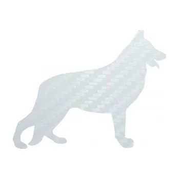 Polep vozidla SAMOLEPKA Pes 154 pravá německý ovčák (51 - 3D karbon bílý) NA AUTO, NÁLEPKA, FÓLIE, POLEP, TUNING, VLASTNÍ TEXT, TISK, AUTOSAMOLEPKY.cz, POLEPY, OBRÁZEK, LOGO, SAMOLEPKY