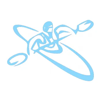 Polep vozidla SAMOLEPKA Kajakář 001 pravá (03 - světle modrá) NA AUTO, NÁLEPKA, FÓLIE, POLEP, TUNING, VLASTNÍ TEXT, TISK, AUTOSAMOLEPKY.cz, POLEPY, OBRÁZEK, LOGO, SAMOLEPKY