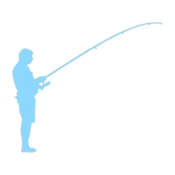 Polep vozidla SAMOLEPKA Rybář 008 pravá (03 - světle modrá) NA AUTO, NÁLEPKA, FÓLIE, POLEP, TUNING, VLASTNÍ TEXT, TISK, AUTOSAMOLEPKY.cz, POLEPY, OBRÁZEK, LOGO, SAMOLEPKY