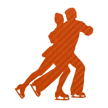 Autodoplněk Samolepka na auto Krasobruslení 012 pravá pár (54 - 3D karbon oranžový) NÁLEPKA, FÓLIE, POLEPY, TUNING, VLASTNÍ TEXT, TISK, AUTOSAMOLEPKY.cz, SAMOLEPKY, OBRÁZEK, LOGO, VÝROBA, PRODEJ