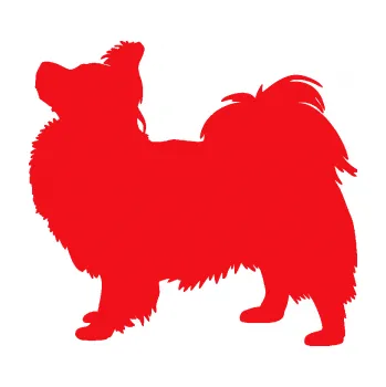 Polep vozidla SAMOLEPKA Pes 149 levá papillon (10 - červená) NA AUTO, NÁLEPKA, FÓLIE, POLEP, TUNING, VLASTNÍ TEXT, TISK, AUTOSAMOLEPKY.cz, POLEPY, OBRÁZEK, LOGO, SAMOLEPKY