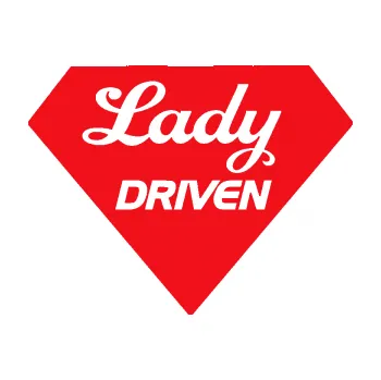 Polep vozidla SAMOLEPKA Lady driven diamant (10 - červená) NA AUTO, NÁLEPKA, FÓLIE, POLEP, TUNING, VLASTNÍ TEXT, TISK, AUTOSAMOLEPKY.cz, POLEPY, OBRÁZEK, LOGO, SAMOLEPKY