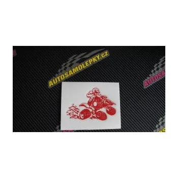 Samolepící dekorace SAMOLEPKA Čtyřkolka 003 pravá (10 - červená) NA AUTO, NÁLEPKA, FÓLIE, POLEP, TUNING, VLASTNÍ TEXT, TISK, AUTOSAMOLEPKY.cz, POLEPY, OBRÁZEK, LOGO, SAMOLEPKY