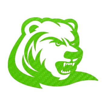 Samolepící dekorace SAMOLEPKA Medvěd 001 pravá (58 - 3D karbon zelený kawasaki) NA AUTO, NÁLEPKA, FÓLIE, POLEP, TUNING, VLASTNÍ TEXT, TISK, AUTOSAMOLEPKY.cz, POLEPY, OBRÁZEK, LOGO, SAMOLEPKY