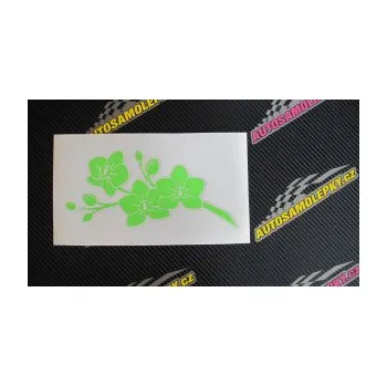 Samolepící dekorace SAMOLEPKA Květina dekor 008 levá orchidej (10 - červená) NA AUTO, NÁLEPKA, FÓLIE, POLEP, TUNING, VLASTNÍ TEXT, TISK, AUTOSAMOLEPKY.cz, POLEPY, OBRÁZEK, LOGO, SAMOLEPKY