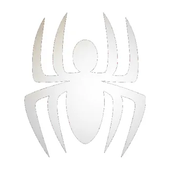 Samolepící dekorace SAMOLEPKA Pavouk 005 (82 - odrazková reflexní bílá) NA AUTO, NÁLEPKA, FÓLIE, POLEP, TUNING, VLASTNÍ TEXT, TISK, AUTOSAMOLEPKY.cz, POLEPY, OBRÁZEK, LOGO, SAMOLEPKY