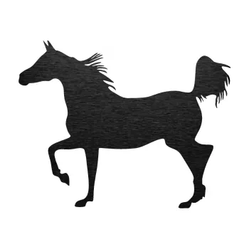 Samolepící dekorace SAMOLEPKA Kůň 009 levá (63 - škrábaný kov černý) NA AUTO, NÁLEPKA, FÓLIE, POLEP, TUNING, VLASTNÍ TEXT, TISK, AUTOSAMOLEPKY.cz, POLEPY, OBRÁZEK, LOGO, SAMOLEPKY