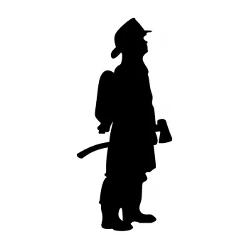 Samolepící dekorace SAMOLEPKA Hasič 002 pravá (01 - černá) NA AUTO, NÁLEPKA, FÓLIE, POLEP, TUNING, VLASTNÍ TEXT, TISK, AUTOSAMOLEPKY.cz, POLEPY, OBRÁZEK, LOGO, SAMOLEPKY