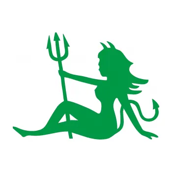 Polep vozidla Čertice 003 levá (12 - zelená) SAMOLEPKA NA AUTO, NÁLEPKA, FÓLIE, POLEP, TUNING, VLASTNÍ TEXT, TISK, AUTOSAMOLEPKY.cz, POLEPY, OBRÁZEK, LOGO, 3D STICKERS