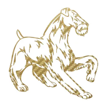 Polep vozidla SAMOLEPKA Pes 004 pravá Knírač (59 - 3D karbon zlatý) NA AUTO, NÁLEPKA, FÓLIE, POLEP, TUNING, VLASTNÍ TEXT, TISK, AUTOSAMOLEPKY.cz, POLEPY, OBRÁZEK, LOGO, SAMOLEPKY