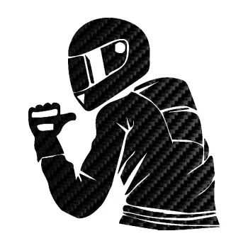 Samolepící dekorace SAMOLEPKA Motorkář 001 levá (50 - 3D karbon černý) NA AUTO, NÁLEPKA, FÓLIE, POLEP, TUNING, VLASTNÍ TEXT, TISK, AUTOSAMOLEPKY.cz, POLEPY, OBRÁZEK, LOGO, SAMOLEPKY