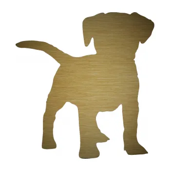 Polep vozidla SAMOLEPKA Pes 056 pravá štěně (64 - škrábaný kov zlatý) NA AUTO, NÁLEPKA, FÓLIE, POLEP, TUNING, VLASTNÍ TEXT, TISK, AUTOSAMOLEPKY.cz, POLEPY, OBRÁZEK, LOGO, SAMOLEPKY