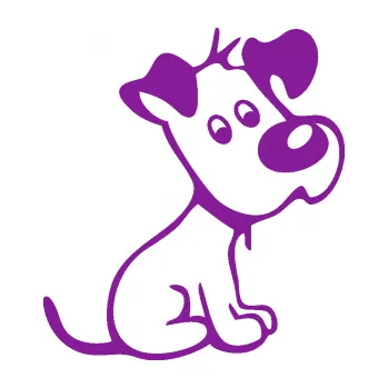 Polep vozidla SAMOLEPKA Pes 155 pravá (14 - fialová) NA AUTO, NÁLEPKA, FÓLIE, POLEP, TUNING, VLASTNÍ TEXT, TISK, AUTOSAMOLEPKY.cz, POLEPY, OBRÁZEK, LOGO, SAMOLEPKY