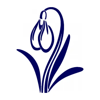 Samolepící dekorace SAMOLEPKA Květina dekor 021 levá sněženka (23 - tmavě modrá) NA AUTO, NÁLEPKA, FÓLIE, POLEP, TUNING, VLASTNÍ TEXT, TISK, AUTOSAMOLEPKY.cz, POLEPY, OBRÁZEK, LOGO, SAMOLEPKY